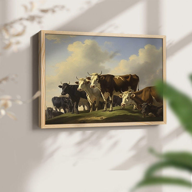 Faune - XXXV - Reproduction encadrée - Restickable, H 8 po x l 10 po, Naturel