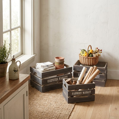 Cheungs Solid Wood Decorative Bin