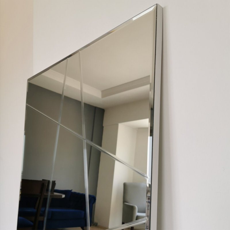 Sarina Wood Flat Wall Mirror