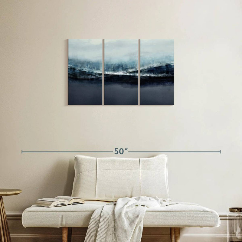 Avery Ascending Blue, 20" H x 33" W