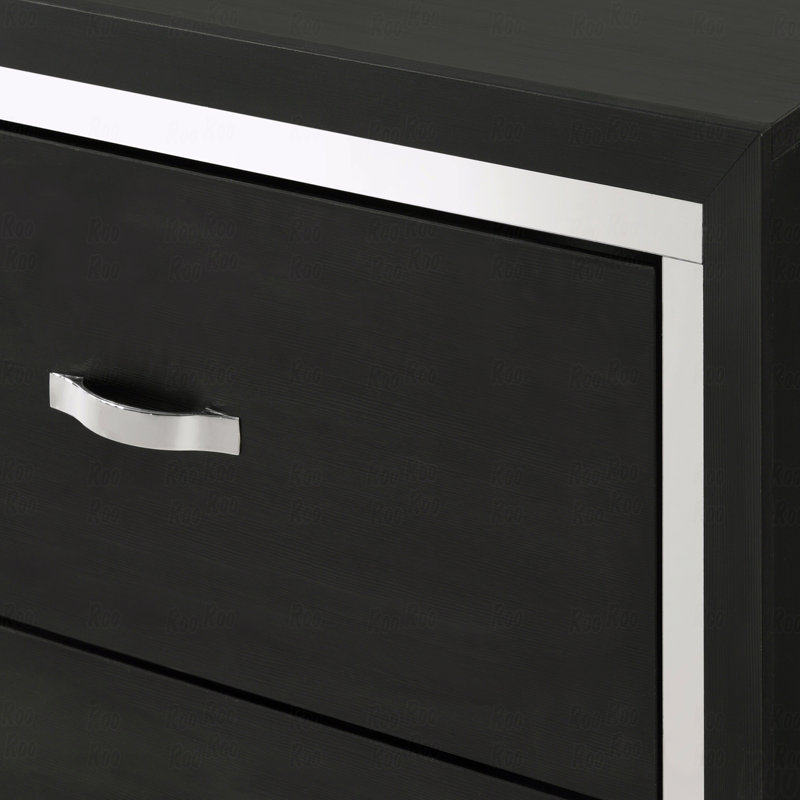 Commode de chambre à coucher moderne 4 pièces Glam