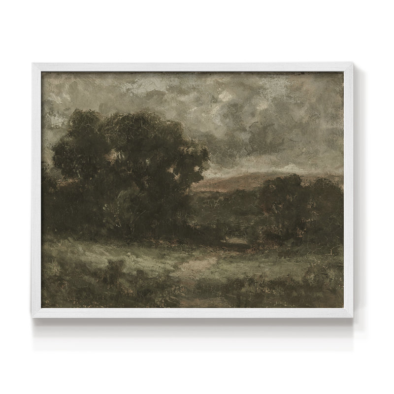 Paysages rétro-DCCxxi-impression encadrée - réversible, H 8 po x l 10 po, Blanc