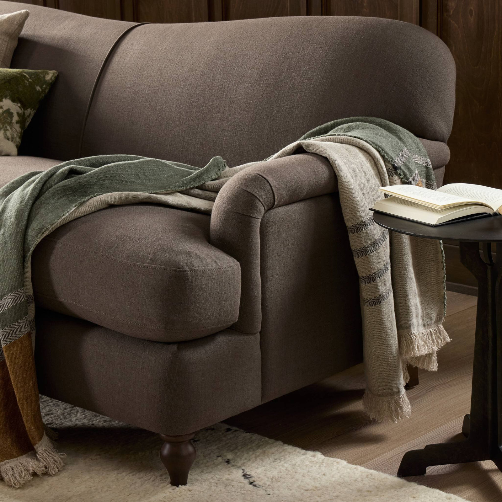 95" Linen Sofa, 76'