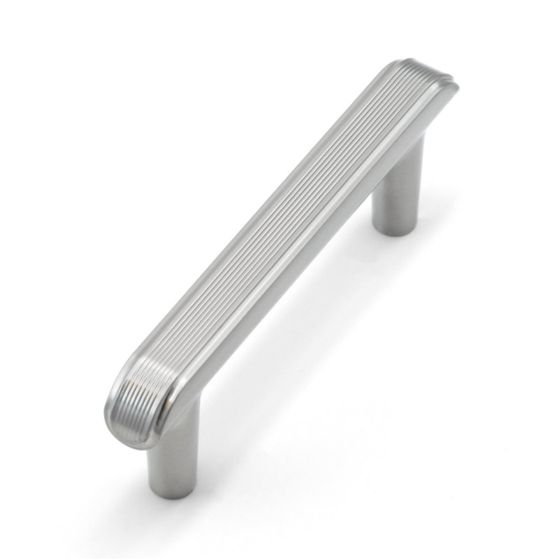 Poignée fantaisie embossée 3 po, Nickel brossé, 3"