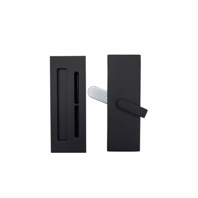 Serrure d'intimité avec porte de grange rectangulaire Emtek