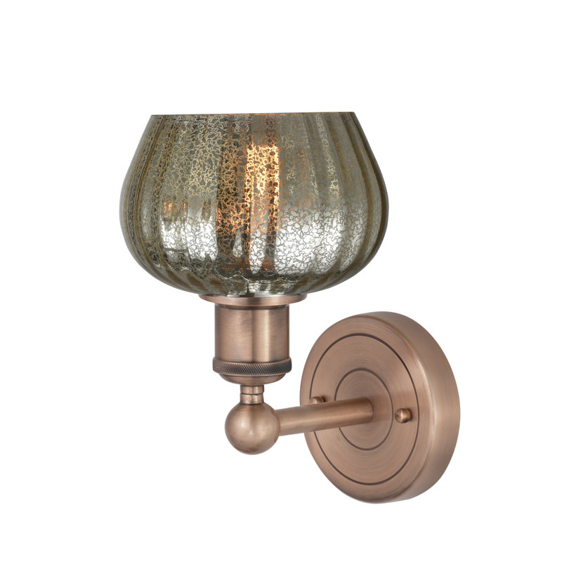 Canute Armed Sconce, Mercury, Antique Copper