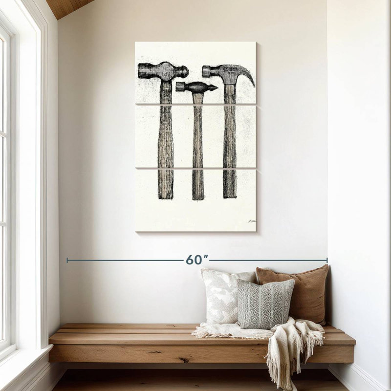 Senne Hammers With Color, 45" H x 28" W