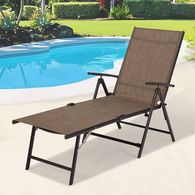 Chaise longue inclinable 54,7 po Hildale