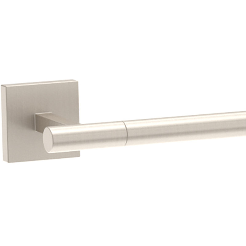 Nash 4-Piece Bath Hardware Set 18" Towel Bar w/ Extender Toilet Paper Holder Towel Holder Towel Hook, Brushed Nickel
