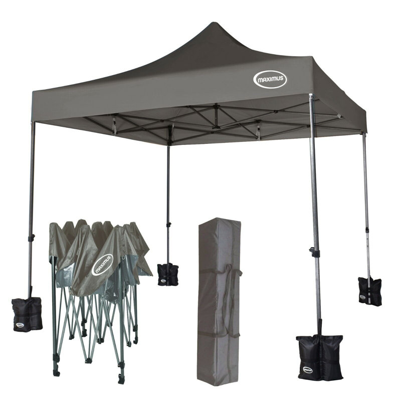 Lawrence 3m x 3m Metal Pop-Up Gazebo, Grey