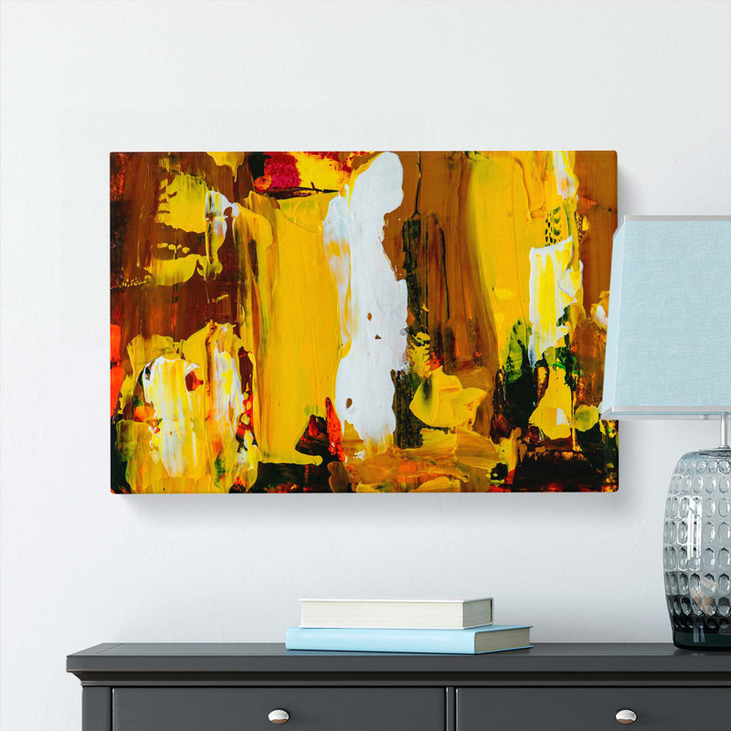 Abstract Art Painting Vol.245 by S.Johnson - Wrapped Canvas Painting, 60cm H x 91cm W x 3cm D
