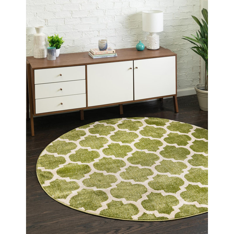 Molly Geometric Indoor Rug, Round 7'10"