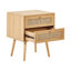Jemnice 48cm W Solid Wood Bedside Table