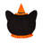 13" Black Cat Embroidered Shaped Pillow 