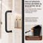 Porte de douche pivotante semi-sans cadre de 32 à 34 po de largeur x 72 po de hauteur-132780069