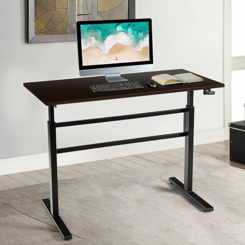 Bureau debout à hauteur ajustable Beauton, Espresso