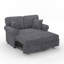 Canapé-lit en chenille avec coussin amovible-1171106394