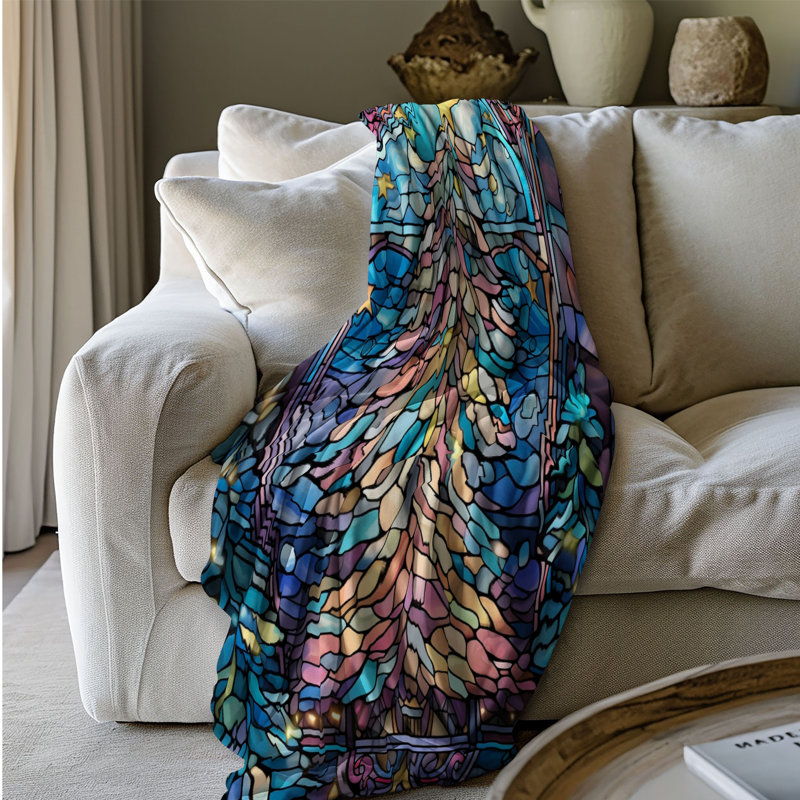 Glass Tree Design - 1 pièce Sherpa Premium, Grand lit