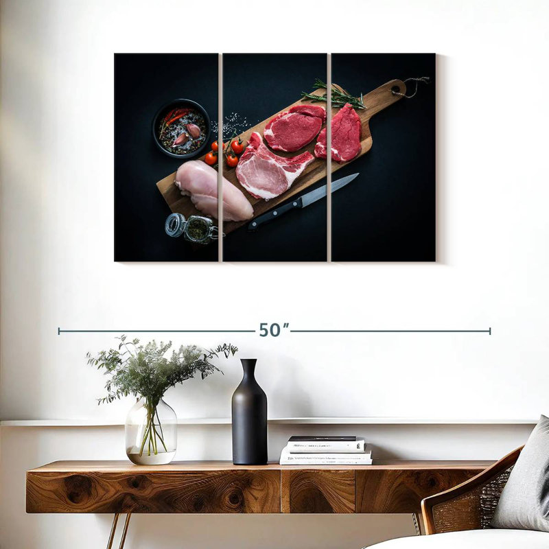 Yarlin Butcher's Meat Selection, 24" H x 38" W