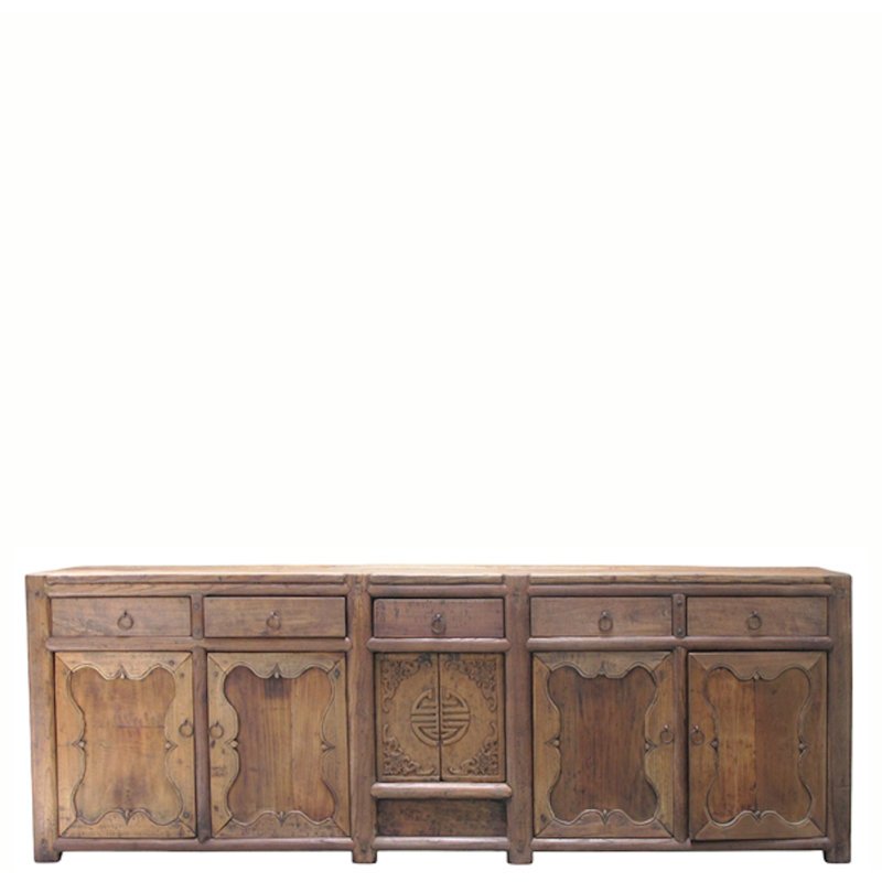 Rustic 17th Century Elm Sideboard