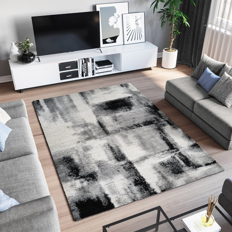Armannai Performance Abstract Indoor Rug, Rectangle 4'3" x 6'