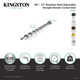 Kingston Brass Edenscape 60-Inch to 72-Inch Adjustable Shower Curtain Rod with Rings Combo