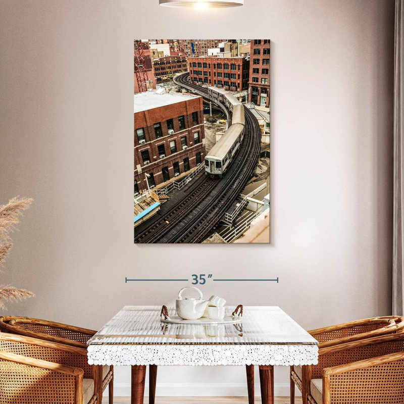 Sireci Chicago Train, 48" H x 32" W