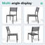 Chaise de salle à manger d'extérieur empilable Deen Auminium-759647204