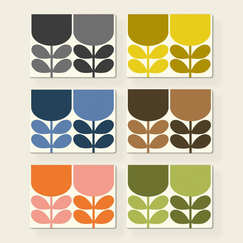 Cork Floral Rectangle Placemat