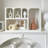 23.62"Minimalist White Multi-compartment Wall-mounted Storage Cabinet, Wall Hanging & Desktop Organizer Shelf