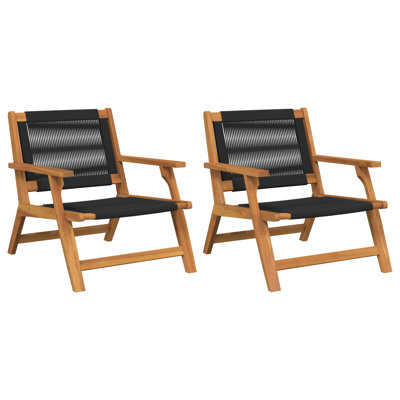 Garden Furniture Solid Acacia Wood Outdoor Seating Modern Design Chair