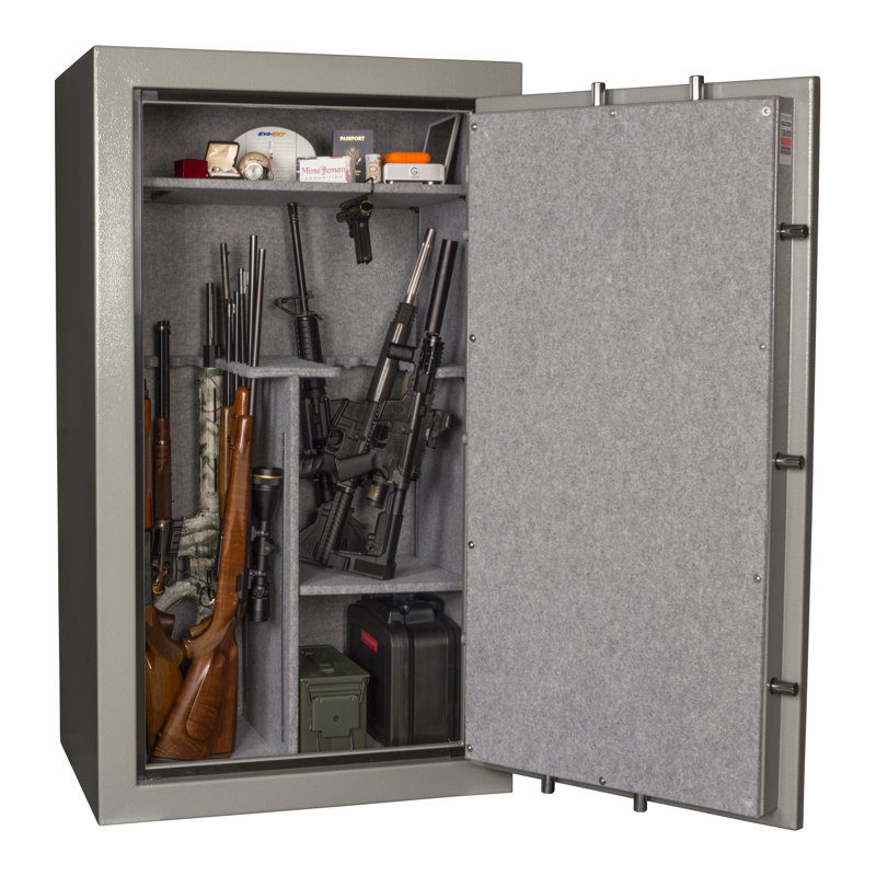 Tracker Safe 30 Gun Safe, with Mechanical/Dial Lock, 59" H x 34" W x 25" D, Mechanical Dial