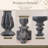 Shabby Chic Distressed Candlestick Statue