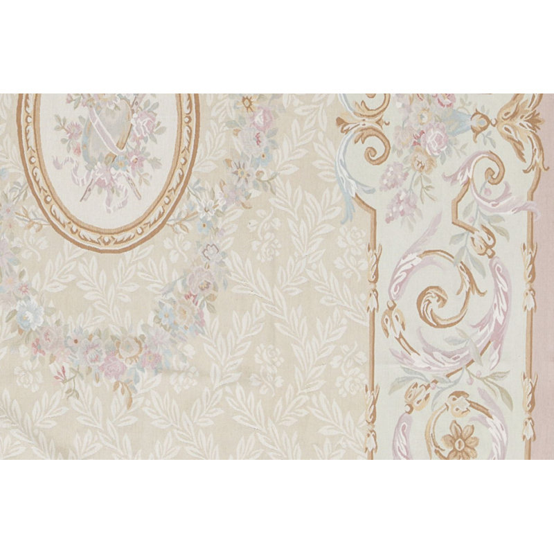 Aubusson Renaissance Wool Oriental Area Rug