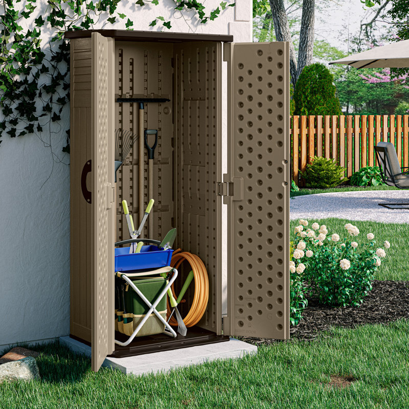 Suncast Aston Storage Cabinet - Sand, Yes