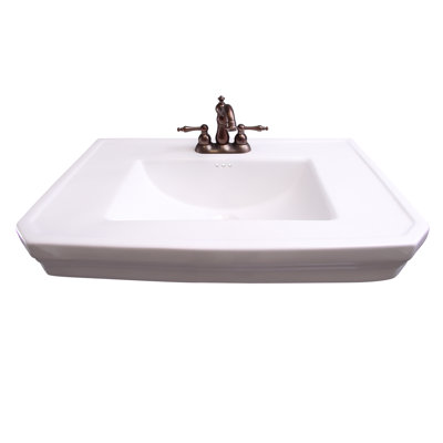 Barclay Corbin 22'' White Vitreous China Rectangular Bathroom Sink with Overflow