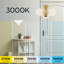 Deiniol Glass LED Semi Flush Mount-97353412