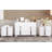 Lustre 3-Piece Modern Bedroom Set With Mirrored Dresser And Nightstands-116503087