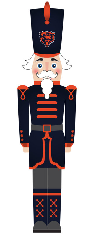 Chicago Bears 46" Nutcracker Leaner