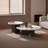 Simple round marble coffee table-225902739