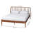 Spirea Walnut Brown Queen Platform Bed with Spindle Headboard, 39.32'' H X 64.62'' W X 86.68'' L
