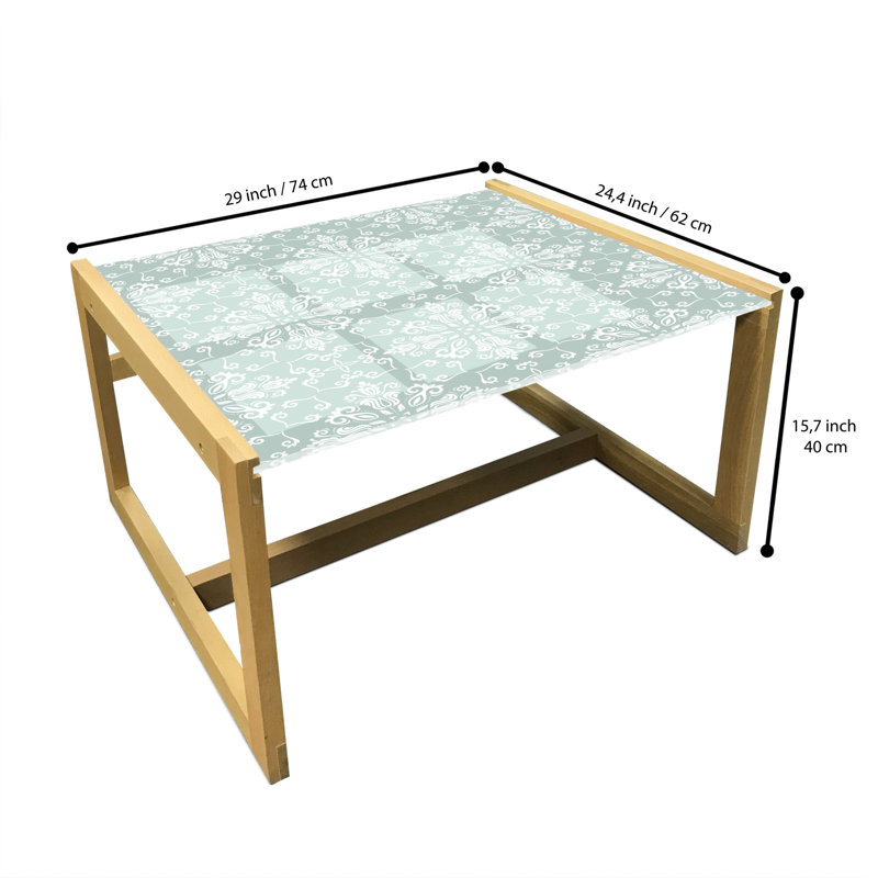 Inocente Sled Coffee Table, 62cm H x 74cm W x 40cm D