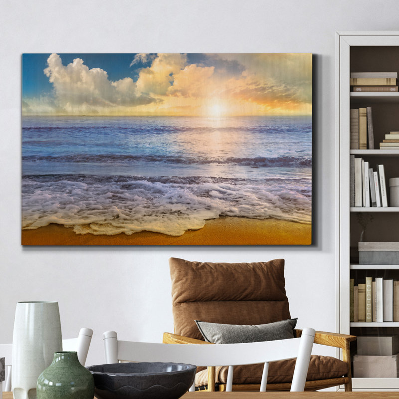 Mirade Beach - reproduction sur toile tendue, H 12 po x l 8 po x P 1 po