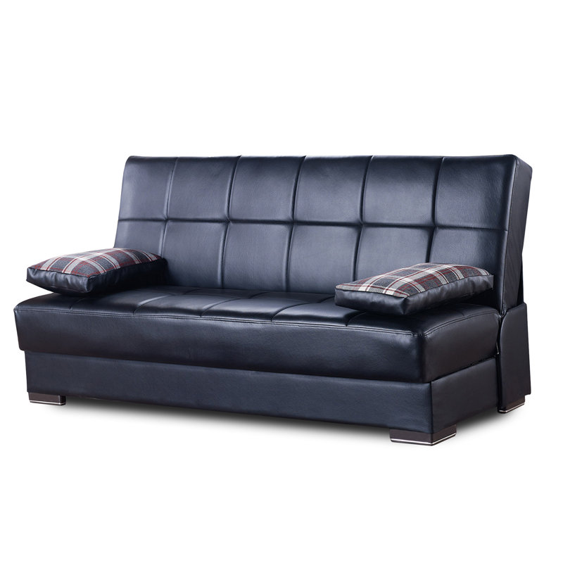 Canapé-lit convertible avec rangement PrimeNest Malandkar Collection, Noir, noir, noir, noir