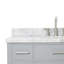 Meuble-lavabo simple 42 po avec plateau en marbre blanc de Carrare Macnair-85364358
