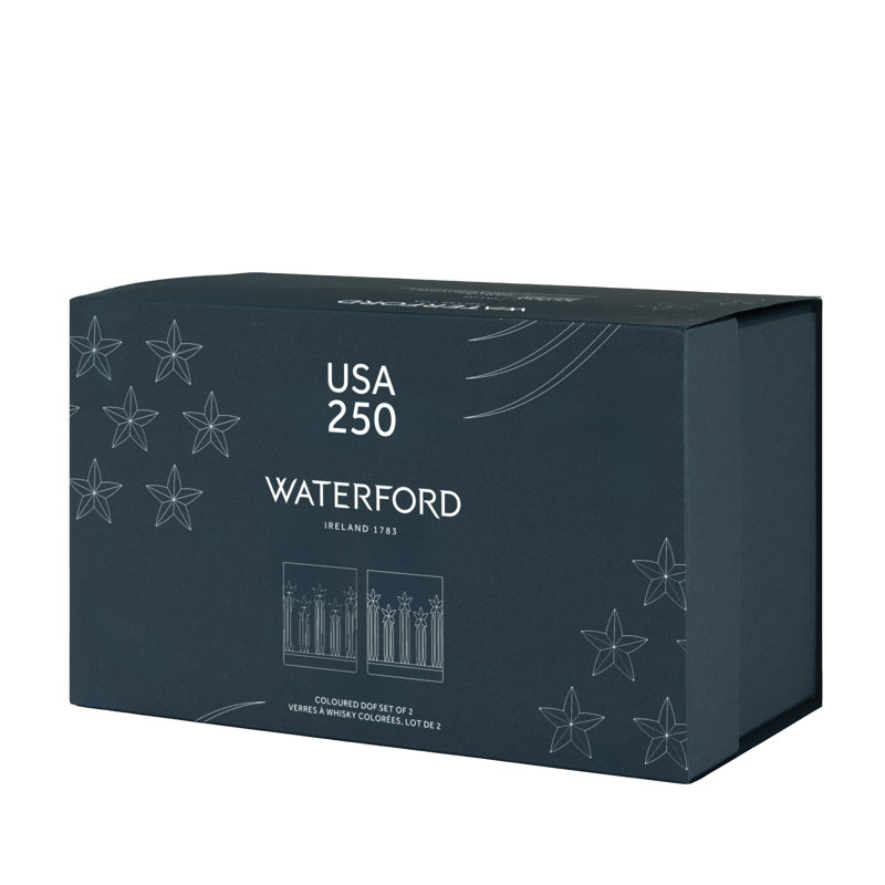 USA250 Double Old-Fashioned 11.5oz Set of 2, Red/Blue