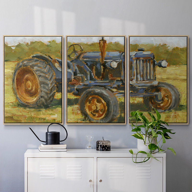 Rustic Tractors III 3 pièces, Naturel, H 36 po x l 75 po x P 2 po