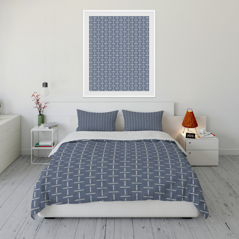 Polyester Channel Striped Comforter, Queen Comforter + 2 Standard Pillowcases