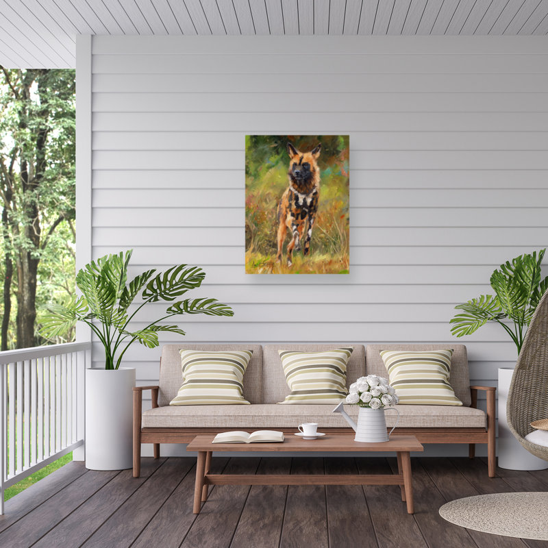 Toile d'extérieur David Stribble Wild Dog 2, H 14 po x l 19 po