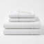 Ensemble de draps en lin blanc-130094563